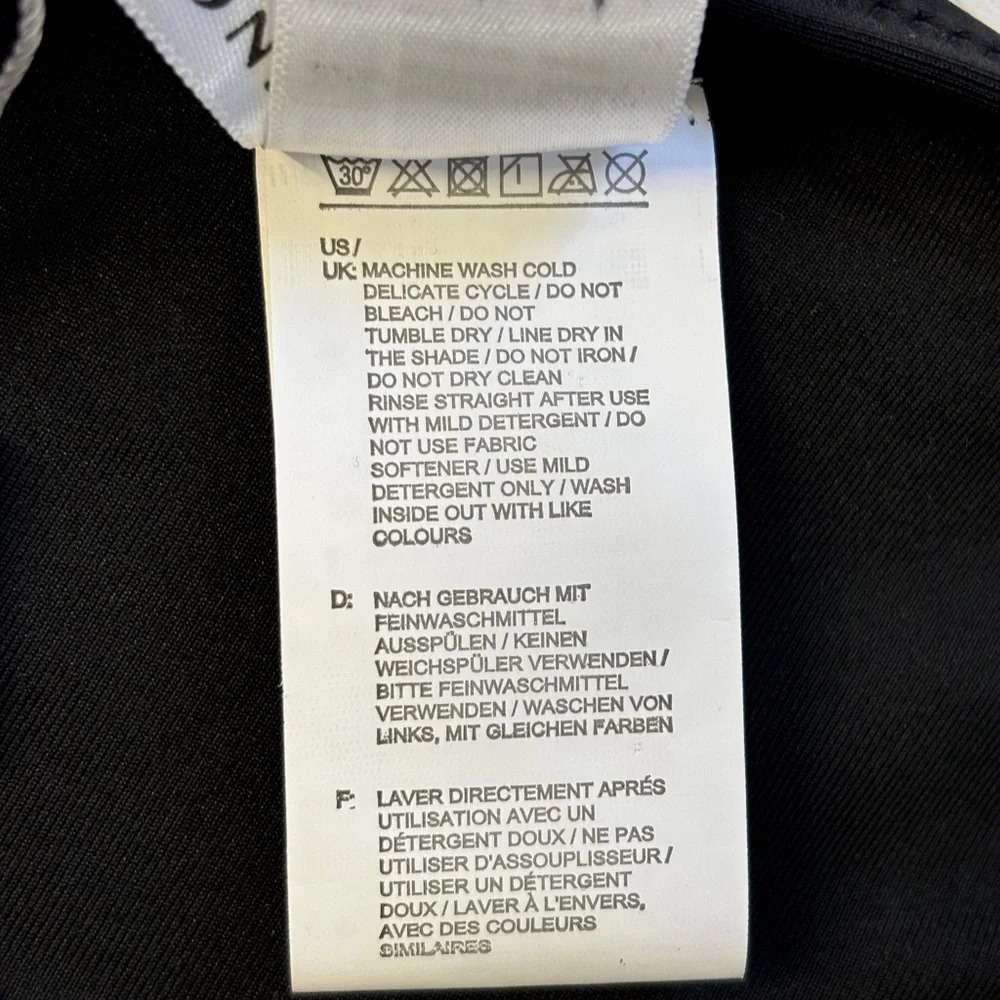 NWT Kamoni Bikini Stripe Top Black Bottom - Picture 6 of 16